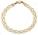 9ct Two Tone Gold AMB227180 Ladies Plated Bracelet