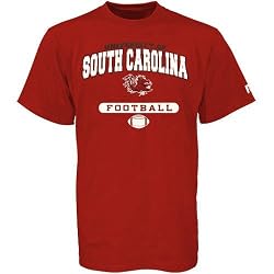 NCAA Russell South Carolina Gamecocks Garnet Football T-shirt