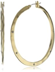 Kenneth Cole New York Hammered Gold-Tone Hoop Earrings