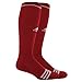 adidas Unisex Rivalry Baseball 2-Pack Otc sock, University Red/White, Small