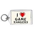 I Love Game Rangers Keychain