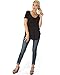 Lyss Loo Women's Madly Deep-V Neck Tunic Shirt Top