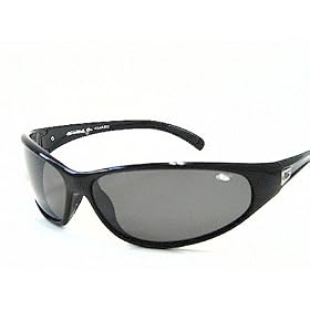 BOLLE Boa 10632 Shiny Black Frame - Polarized Grey Lens Sunglasses