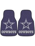 NFL Football Dallas Cowboys 2 Piece Carpet Car Mat Set