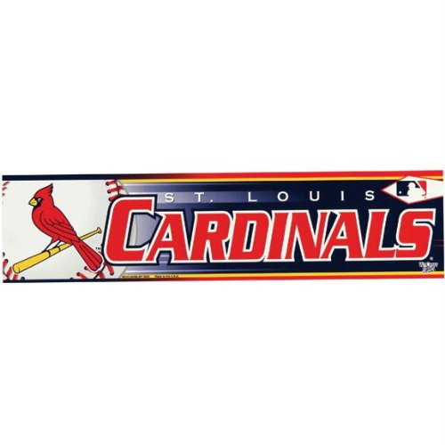 St Louis Cardinals - Logo & Name Bumper Sticker MLB Pro Baseball