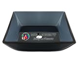 Square Black Glass Vessel Bathroom Sink