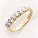 9ct Half Eternity Diamond Ring.