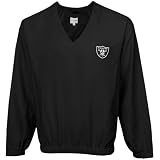 NFL Cutter & Buck Oakland Raiders Black Astute Performance Pullover Windshirt (Large)