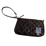 MLB New York Mets Quilted Wristlet, Black