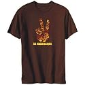 T-Shirt Mens Brown " PEACE & LOVE IN Mozambique - Hand Collage" Countries