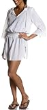 Dotti Women's Glitzt Gauze Drop Waist Smocked Tunic with Metallic Stitching