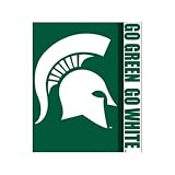 Michigan State Spartans 50x60 Stripes Series Royal Plush Blanket Throw