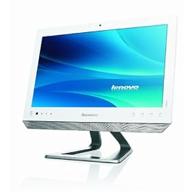 Lenovo C225 18.5 inch All-in-One Desktop PC - White (AMD E450, 2GB, HDD 320GB, DVDR, WLAN, Webcam, Windows 7 Home Premium 64 Bit)