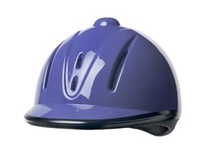 Devon-Aire Adult Equestrian Riding Helmet, Small/Medium, Purple Gloss