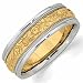 18Kt Yellow Gold and Platinum Comfort Fit Ladies Wedding Design Band