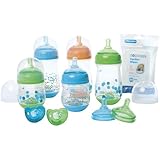 The First Years GumDrop Wide Neck Starter Set, Blue (Discontinued by Manufacturer)