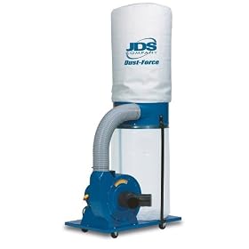 JDS Company 14040 Dust-Force 1-1 2-Horsepower 1,250 CFM Vertical Bag Dust Collector, 110 220-Volt... by JDS