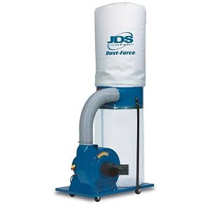Click here to buy JDS Company 14040 Dust-Force 1-1 2-Horsepower 1,250 CFM Vertical Bag Dust Collector, 110 220-Volt....