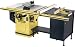 Powermatic 1660812K Model 66 10-Inch Left Tilt 3 Horsepower Cabinet Saw with 50-Inch Accu-Fence, Rout-R-Lift, Cabinet Table System, and 2 Cast Iron Extension Wings, 3 Horsepower 230-Volt 1 Phase