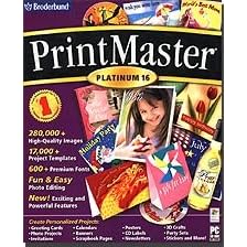 Broderbund PrintMaster Platinum 16.0 by Encore