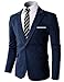 H2H Mens Single Breasted Slim Fit Blazer with Various Color