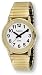Avalon EZC Women's Gold Tone Fashion Low Vision Watch with Flex Band # 3105G