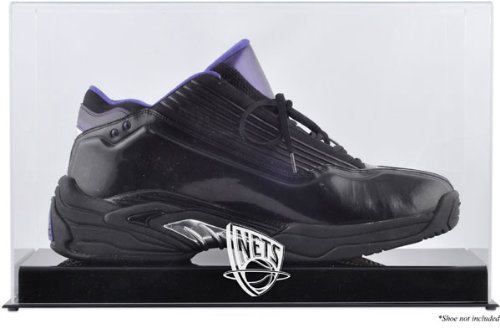 New Jersey Nets Basketball Shoe Logo Display Case