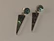 Inlaid Abalone Shell Sterling Silver Earrings - ER-0066