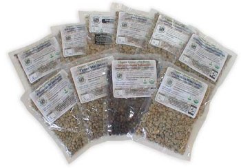 5 Lb. Organic Fair Trade Green Coffee Sampler