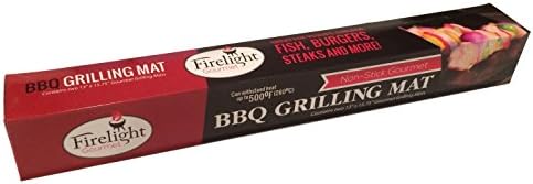 BBQ Grill Mat (Set of 2) - Super Strong, Twice As Thick As Other Mats - Turn Any Grill Into a Clean Non-stick Cooking Surface - No More Food Falling Through the Cracks - Dishwasher Safe and Reusable - Reduce Flare Ups - Cook Healthier Without Using Oils or Cooking Sprays