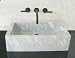LUXExclusive Vessel Sink TER-MMA-BP. 22L'' x 15W'' x 5.75H'', Black Pearl, Natural Stone