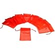12 Red Organza Drawstring Pouches Case Jewelry Gift Bags 4x5"