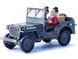 Review Gate  / Diecast Model Jeep with Laurel and Hardy in Green