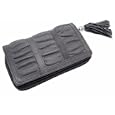 Real Leather Grey Crumple Purse By Taurus'