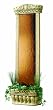 Water Garden Weathered Fountain Ancient Stone with Bronze Mirror By Bluworld