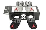 Nike Air Jordan Newborn Infant Baby Booties Socks Black and Grey w/Air Jordan Logo Size 0-6 Months