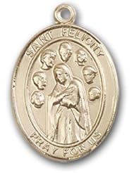 12K Gold-Filled St. Felicity Medal
