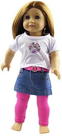 ZITA Doll Clothes -Casual Outfit Dress Fits American Girl Doll, My Life Doll, Our Generation and other 18 inch Dolls