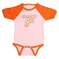 Urban Smalls Daddy's Girl Short Sleeve Bootysuit - Pink/Pumpkin - 0-6 Months