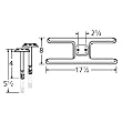 H-Shaped Twin Stainless Steel Burner Straight Venturi