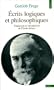 Ecrits logiques et philosophiques