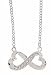 Tiffany Inspired Double Loving Heart Pendant Necklace w/CZ