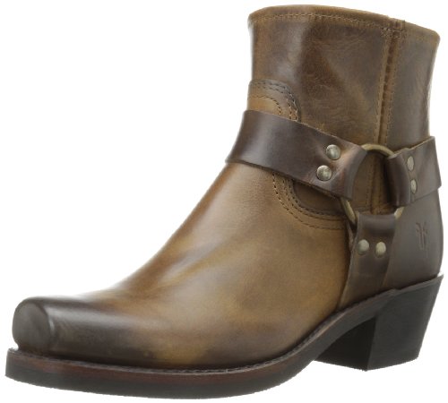FRYE Women's Harness 6-Inch Ankle Boot, Dark Brown Oiled Leather, 7.5 M US