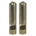iTouchless Automatic Pepper Mills/Salt Grinders Set - Stainless Steel