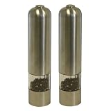 iTouchless Automatic Pepper Mills/Salt Grinders Set - Stainless Steel