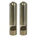 iTouchless Automatic Pepper Mills/Salt Grinders Set - Stainless Steel