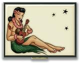 Hula Girl Cigarette or Card Case