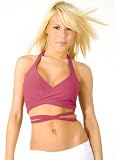 Sporty Cropped Halter with Waist Ties from Hot Fash Tops - FREEDOM Fuchsia