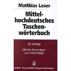Mittelhochdeutsches Taschenwörterbuch (Taschenbuch)
