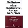 Mittelhochdeutsches Taschenw�rterbuch